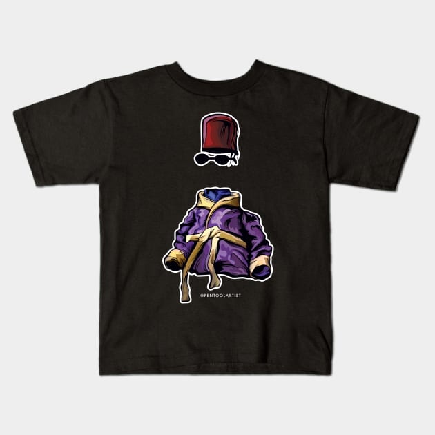 Mad Monster Invisible Man Kids T-Shirt by pentoolarts